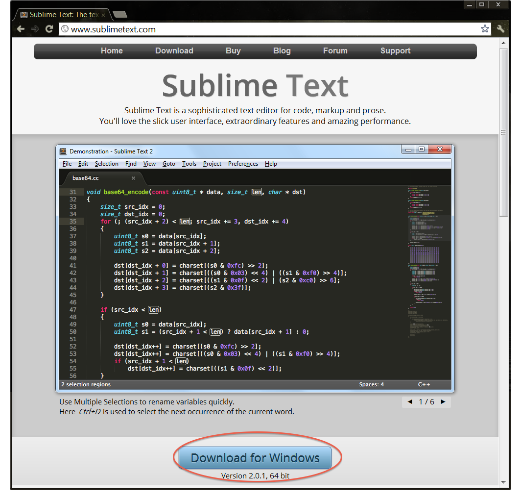 Sublime Text 2 ß Build 2139 Download